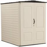 Rubbermaid Outdoor Large Vertical Storage Shed Resin 6 ft. 3 in. x 4 ft. 8 in.