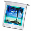 3dRose Painted Palm Tree - Garden Flag 12 by 18-inch