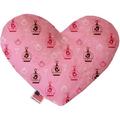 Mirage Pet 1117-CTYHT8 Pink Whimsy Bird Cages Canvas Heart Dog Toy - 8 in.