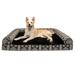 FurHaven Pet Products Southwest Kilim Memory Top Sofa-Style Pet Bed for Dogs & Cats - Black Medallion Jumbo Plus