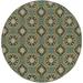 Sphinx Montego Area Rug 8323L Blue Circles Flowers 7 10 x 7 10 Round