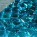 Blue Ridge Brandâ„¢ Reflective Fire Glass Cubes - Professional Grade Fire Pit Glass - 1 Reflective Fire Pit Glass Squares