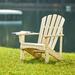 Shine Company Rockport Solid Wood Adirondack Chair Natural