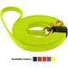 Viper - Biothane K9 Working Dog Leash Waterproof Lead for Tracking Training Schutzhund Odor-Proof Long Line with Solid Brass Snap for Puppy Medium and Large Dogs(Neon Yellow: W: 3/8 | L: 10 ft)