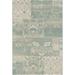Couristan Afuera Country Cottage Indoor/ Outdoor Area Rug 5 3 x 7 6 Sea Mist-Ivory