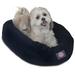 Majestic Pet Villa Velvet Bagel Pet Bed for Dogs Calming Dog Bed Washable Small Navy Blue