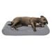 FurHaven Pet Products Ultra Plush Luxe Lounger Orthopedic Pet Bed for Dogs & Cats - Gray Large