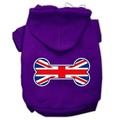 Pet Dog Cat Hoodie Screen Printed Bone Shaped Flag United Kingdom (Union Jack) Flag