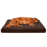 FurHaven Pet Products Ultra Plush Memory Top Deluxe Mattress Pet Bed for Dogs & Cats - Chocolate Jumbo