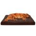 FurHaven Pet Products Ultra Plush Memory Top Deluxe Mattress Pet Bed for Dogs & Cats - Chocolate Jumbo