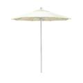 California Umbrella Venture 7.5 White Market Umbrella in Canvas