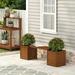 Furinno 11 x 72 x 18 Brown Wood Planter Box