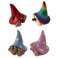 GlitZGlam Miniature Baby Gnomes 4 Pack Collection â€“ the Baby Gnomes for the Fairy Garden that Garden Fairies LOVE