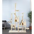 Go Pet Club Cat Tree - 106 in. Multi-Level Playground - Beige