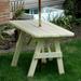 A & L Furniture Yellow Pine Traditional Picnic Table