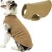 Gooby Stretch Fleece Vest - Sand 4X-Large - Warm Pullover Stretchable Soft Fleece For Dogs with Multiple Colors and Sizes Indoor and Outdoor Use