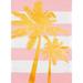 Evergreen Linen Garden Flag - Palm Tree Stripe