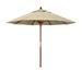 California Umbrella 9 ft. Sunbrella Marenti Wood Market Umbrella