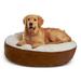 Happy Hounds Scout Sherpa Round Pillow Dog Bed Latte Small (30 x 30 in.)