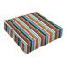 Humble and Haute Sunbrella Colorful Stripe Indoor/ Outdoor Deep Seating Cushion by 23.5 in w x 23 in d