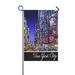 MYPOP Times Square in New York at Night Yard Garden Flag 28 x 40 Inches