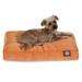 Majestic Pet | Villa Velvet Rectangle Pet Bed For Dogs Removable Cover Orange Small