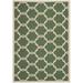 SAFAVIEH Courtyard Estelle Geometric Indoor/Outdoor Area Rug 8 x 11 Dark Green/Beige