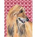 Afghan Hound Hearts Love And Valentines Day Flag Garden Size