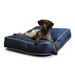 Happy Hounds Casey Indoor/Outdoor Pillow Style Dog Bed Navy Medium (42 x 30 in.)