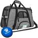 PetAmi Premium Airline Approved Soft Sided Pet Carrier Heather Gray