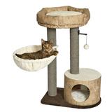 35-Inch Feline Nuvo Cove Fashionable Cat Tree & Cat Condo with Removable Lounging Cat Bed