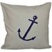 Simply Daisy 16 x 16 Anchors Away Coastal Print Outdoor Pillow