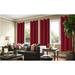 Window Curtain Room Darkening K68 burgundy color 100 % blackout thermal drapes for bedroom living room closet door noise reducing 37 inch wide X 84 inch long 2 panels