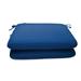 Sunbrella 20 x 18 Seat Pad 2 Pack - Cast Royal