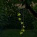 Alpine Corporation Solar Bee Wind Chime White LED Light 27 Inch Tall