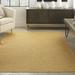 Nourison Positano Indoor/Outdoor Modern Solid Yellow 5 x 7 Area Rug (5 x 7 )