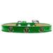 Mirage Pet 633-23 EG16 Bronze Anchor Widget Dog Collar Emerald Green Ice Cream - Size 16