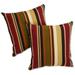 Blazing Needles 25 x 25 in. Jumbo Outdoor Throw Pillows - Set of 2