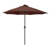 California Umbrella 9 Casa Olefin Tilt Crank Lift Patio Umbrella in Adobe