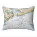 Betsy Drake St Louis Bay - MS Nautical Map Large Corded Indoor & Outdoor Pillow - 16 x 20 in.