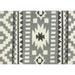 Diva At Home 3â€™ x 5â€™ Gray and White Southwestern Inspired Indoor/Outdoor Accent Rug