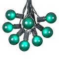 Novelty Lights 25 Foot G50 Outdoor Globe Patio String Lights - Set of 25 G50 Globe Bulbs Green