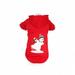 LED Lighting Holiday Snowman Hooded Sweater Pet Costume Small