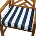 Humble and Haute Sorra Home Navy Stripe 20-inch Indoor/ Outdoor Corded Chair Cushion