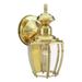 Design House Jackson Outdoor Downlight Sconce in Brass