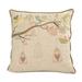 Home Accent Embroidered Whimsical Shabby Chic Garden Poly Linen Throw Throw Pillowby Pillows Natural Feather