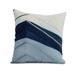 Simply Daisy 16 x 16 Boat Bow Left Geometric Print Outdoor Pillow Blue