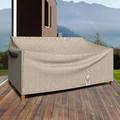 Budge Small Brown / Beige Patio Outdoor Loveseat Cover English Garden