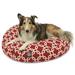 Majestic Pet | Links Round Pet Bed For Dogs Removable Cover Red Medium