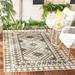 SAFAVIEH Veranda Magna Southwestern Indoor/Outdoor Area Rug 4 x 5 7 Ivory/Slate